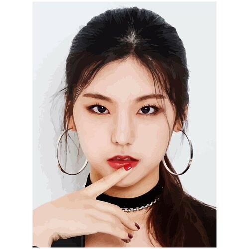 Картина по номерам на холсте itzy kpop Йеджи - 3 30X40 картина по номерам на холсте itzy kpop лиа 6 40x60