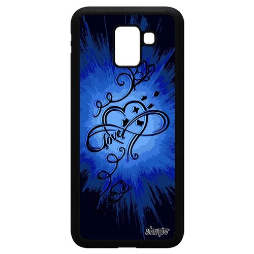 фото Ударопрочный чехол на телефон // samsung galaxy j6 2018 // "бесконечность" love красота, utaupia, синий