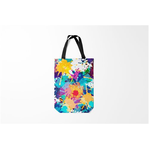фото Сумка-шоппер / 31х42 см / тренды / tie dye пятна краски burnettie