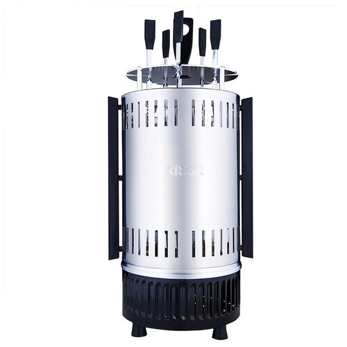 Шашлычница электрическая Kitfort KT-1405 900 Вт серебристый 595500₽