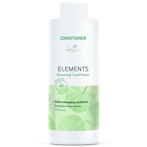 Wella Professionals кондиционер Elements Renewing для сухих волос, 1000 мл маска elements renewing для увлажнения волос wella professionals обновляющая дой пак 500 мл