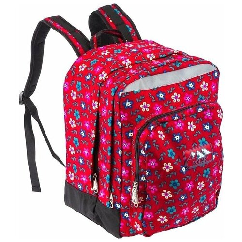 Рюкзак Polar П3821 Цветы на красном