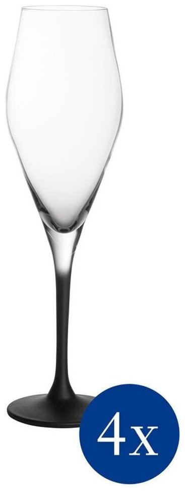 Набор бокалов для шампанского Villeroy & Boch Manufacture Rock 260 мл 4 шт