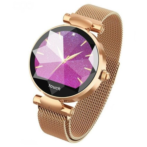 фото Женские умные часы smart watch h1 с измерением давления и сердечного ритма (gold)