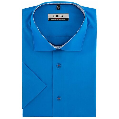 фото Рубашка greg, размер 174-184/40, голубой