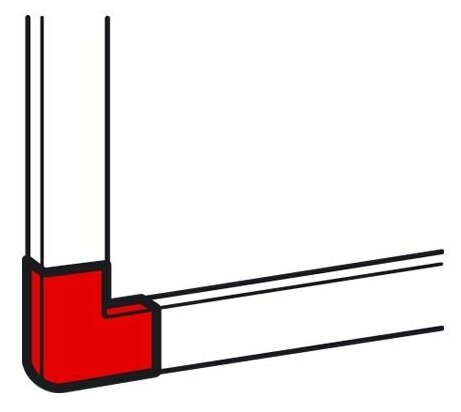 Legrand (Легранд) Плоский угол для мини-каналов Metra 24x14 638133 - фотография № 2