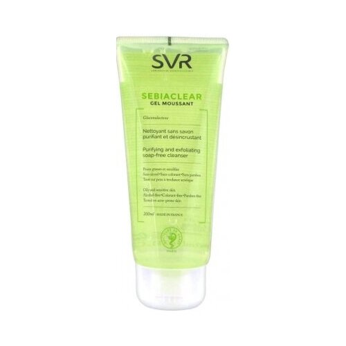 SVR Sebiaclear Soap-Free Cleansing Gel Мусс пенящийся для жирной и чувствительной кожи, 200 мл.