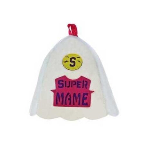 Шапка банная с аппликацией 