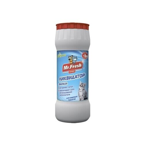 Mr.Fresh Ликвидатор запахов 2в1 для кошачьих туалетов 500 гр F401 0,56 кг 34737 (18 шт)