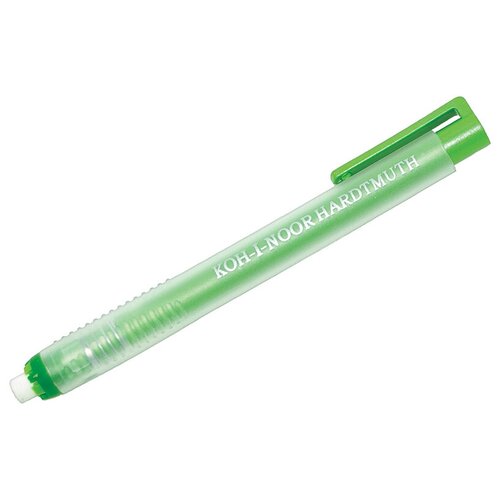 Ластик Koh-I-Noor Eraser Automatic (круглый, выдвижной, каучук, 130x13x10мм) пластиковый футляр, 12шт. (9736000002PS) ластик стирательная резинка кошачья лапка