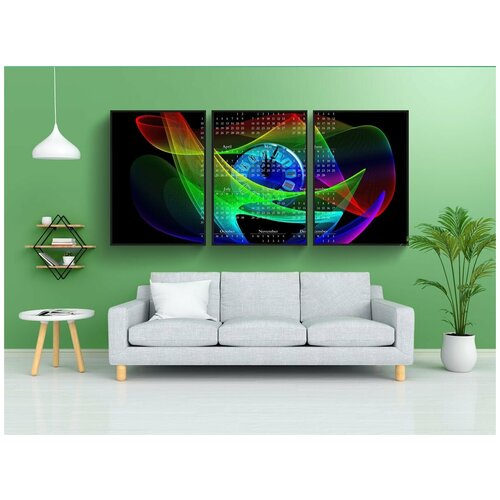 фото Набор модулных постеров для интерьера "первый день нового года, обои, сильвестр" 60x90 см. в тубусе, без рамки lotsprints