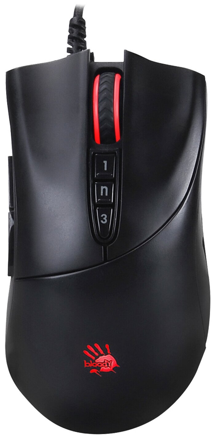 Мышь A4Tech Bloody черный оптическая 3200dpi USB30 8but