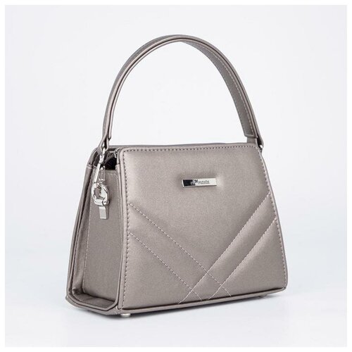 фото Тоут, отдел на молнии, наружный карман, длинный ремень, цвет бронзовый эль маста