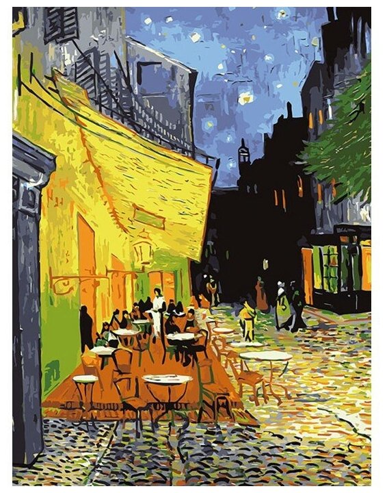 Картина по номерам Ночная терраса кафе Ван Гог, 40x50 см. Color KIT