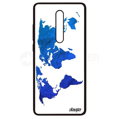 фото Противоударный чехол на смартфон // xiaomi mi 9t // "карта мира" страна стиль, utaupia, белый