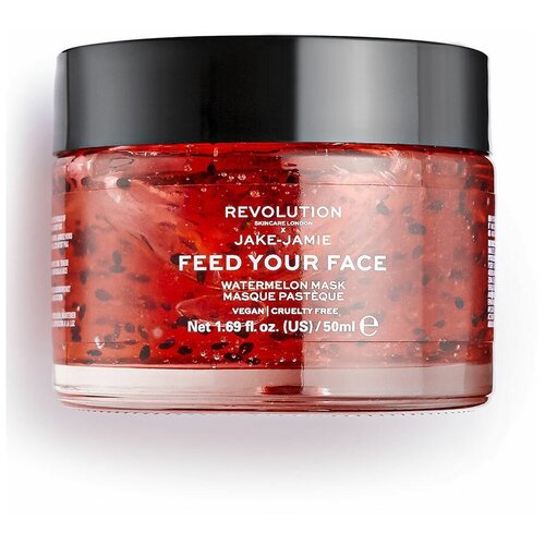 Revolution Skincare X Jake - Jamie Feed your face Watermelon Mask Маска косметическая увлажняющая, 50 мл