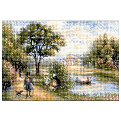 фото 1527 набор для вышивания riolis 'прогулка в парке', 38*26 см риолис