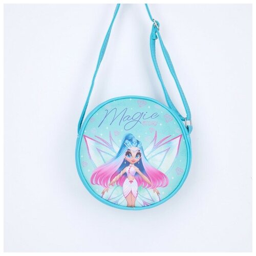 Сумка детская Фея на молнии, цвет голубой. В наборе 1шт.