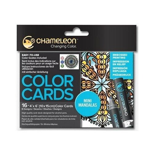 chameleon книга раскраска мандалы дикие животные Chameleon Раскраска-склейка Chameleon Mini Mandalas/ Мини-Мандалы