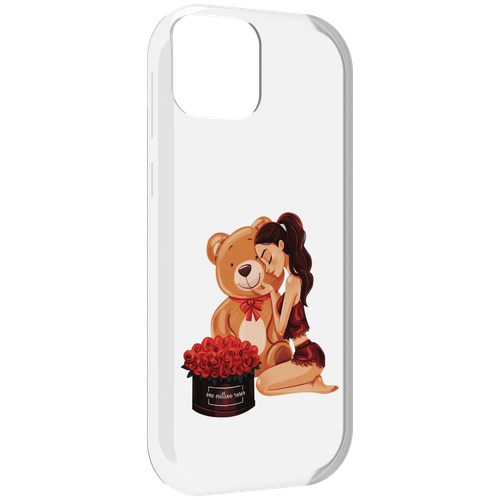 Чехол MyPads девушка-с-подарками женский для UleFone Note 6 / Note 6T / Note 6P задняя-панель-накладка-бампер