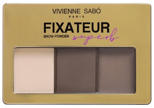 Vivienne Sabo набор для бровей Fixateur Brow Powder Superb, 01
