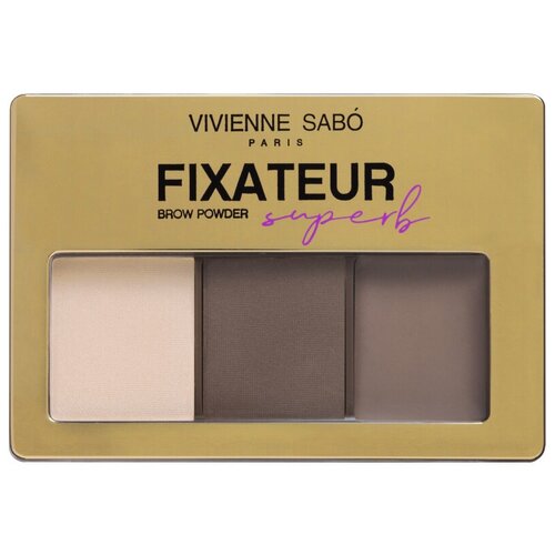 Vivienne Sabo набор для бровей Fixateur Brow Powder Superb, 01 тени для бровей vivienne sabo набор для бровей fixateur superb