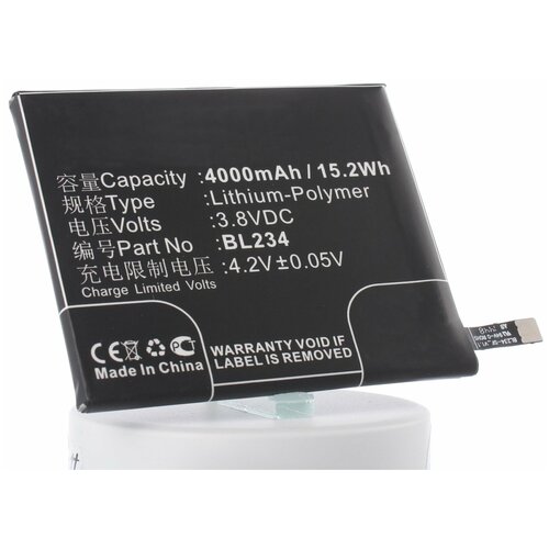 аккумулятор cs lvp700sl bl234 для lenovo p70t 3 8v 4000mah 15 20wh Аккумулятор iBatt iB-B1-M891 4000mAh для Lenovo BL234