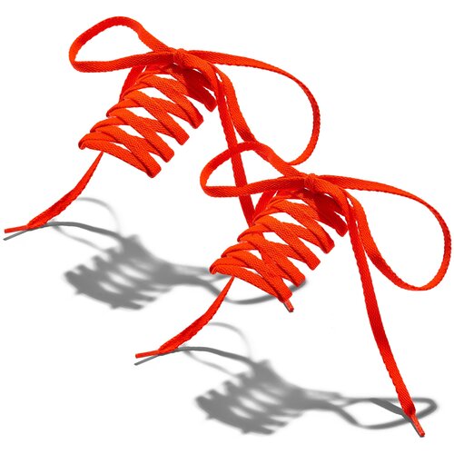 фото Шнурки "кэрри" nothing shop (оранжевый) 170 см