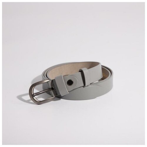фото Ремень женский, ширина 2,5 см, винт, пряжка металл, цвет серый recom