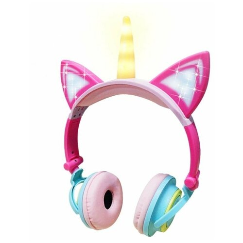 Светящиеся наушники Единорог розовые 142700₽