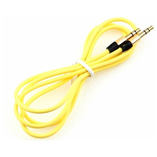 Кабель аудио CABLEXPERT , 3.5 джек (M)/3.5 джек (M), желтый. 1м, блистер CCAB-01-35MM-1MY