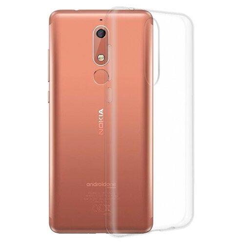 Силиконовый чехол для Nokia 5.1 прозрачный 1.0 мм