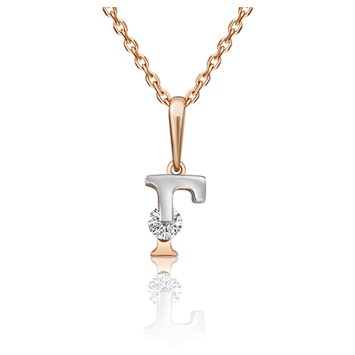 фото Подвеска platina jewelry из золота 585 пробы с фианитом