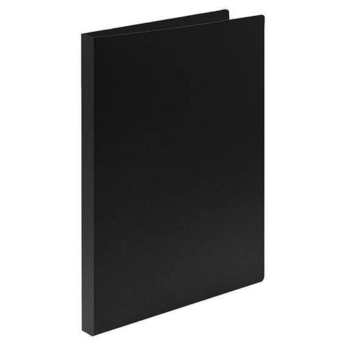 Папка с зажимом LITE (А4, до 150л, пластик) черная папка а4 на резинке до 150л