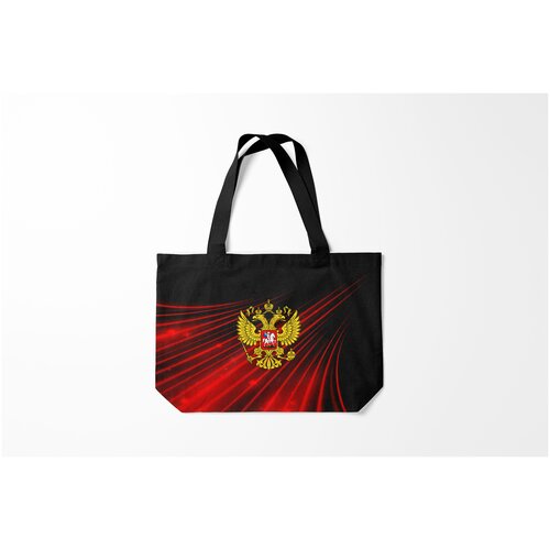 фото Сумка-шоппер / 46х35 см / патриотичные / флаг россии russia abstract collection red burnettie