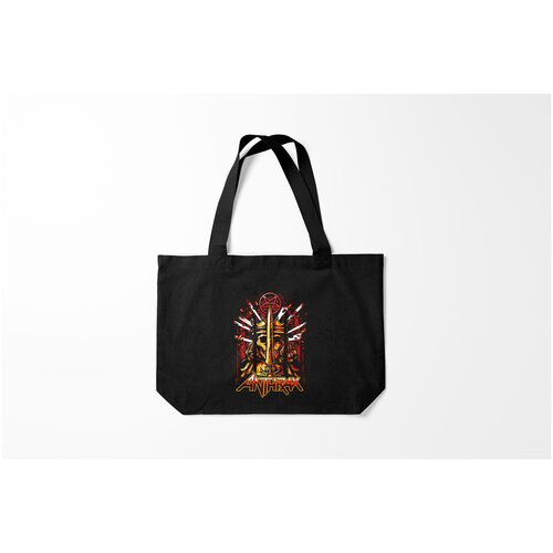 фото Сумка-шоппер / 46х35 см / рок / разный anthrax for all kings burnettie