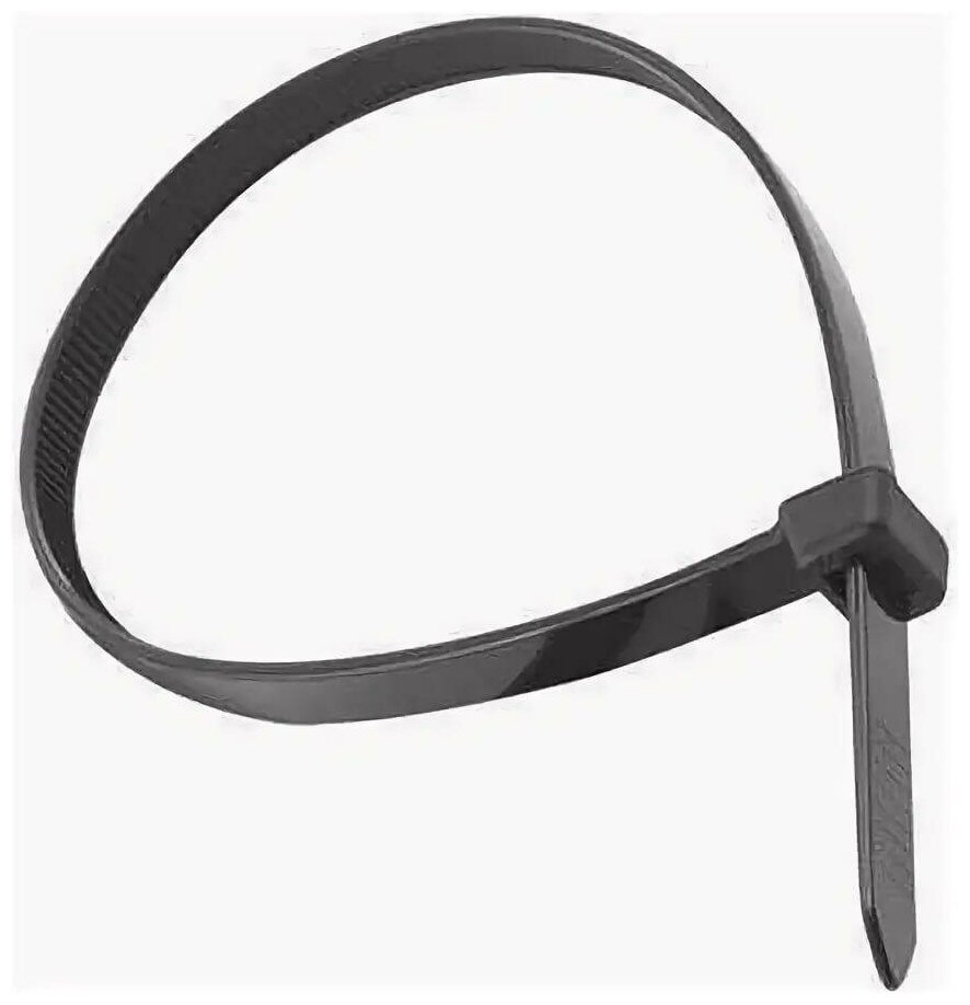Нейлоновые стяжки FORTISFLEX КСС 5х200 мм черный 100 штук 49415 15537564 — фото 3