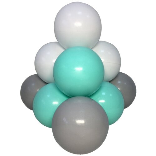 Комплект шариков Мятный бриз (150 шт: мятный, серый, белый) для сухого бассейна