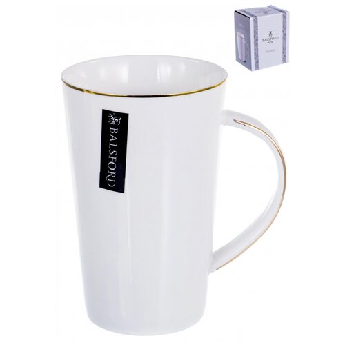 Кружка грация, 380мл, декор - белый с золотом арт.101-01033