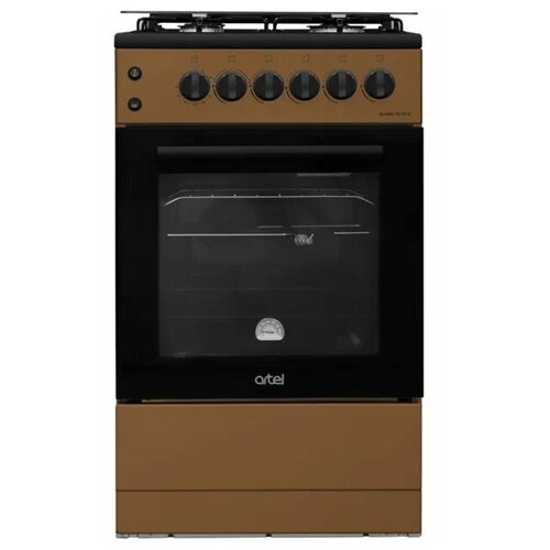 Газовая плита ARTEL Apetito 50 02-G газовая духовка коричневая полный газ-контроль 2100000₽