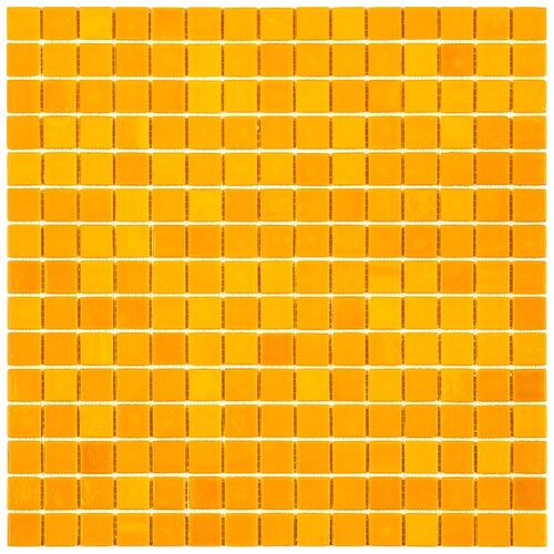 Мозаика одноцветная чип 20 стекло Alma SN199 оранжевый квадрат