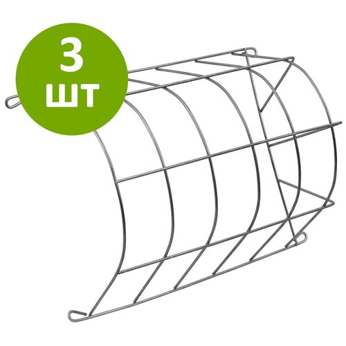 Кормушка для сена, горизонтальная загрузка, 24х18х12 см, 3 шт.