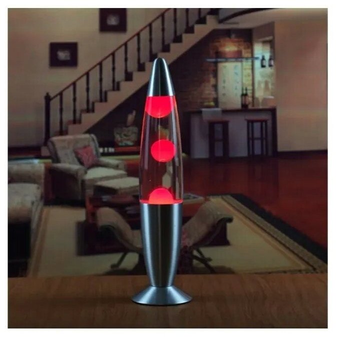 Лава-лампа 35 см. (Красный) - фотография № 9