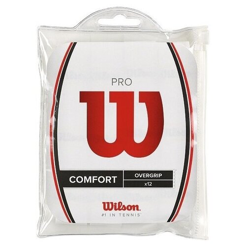 фото Обмотка для ручки ракетки wilson overgrip pro x12 white wrz4016wh