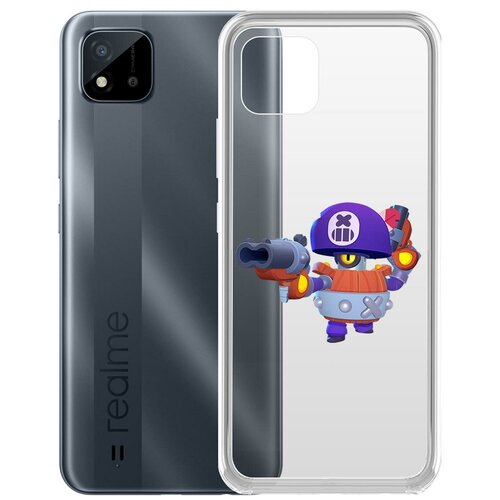 фото Чехол-накладка clear case brawl stars-дэррил для realme c11 krutoff group