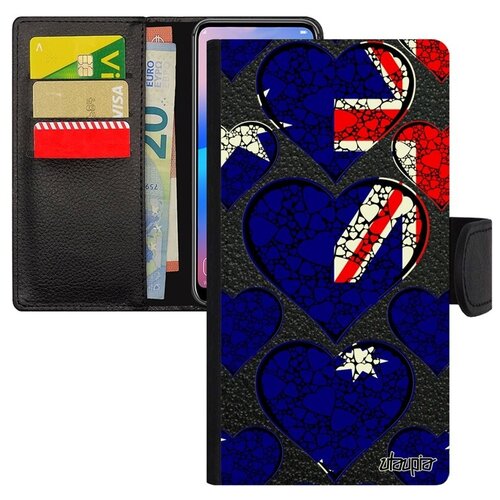 фото Дизайнерский чехол книжка на мобильный // xiaomi mi 8 // "флаг австралии с сердцем" стиль страна, utaupia, цветной