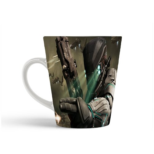 фото Кружка-латте coolpodarok солдат в шлеме шатлы