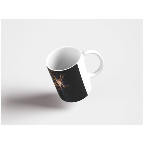 фото Кружка "фейерверк, исправлено, ночь 320 мл. белая lotsprints