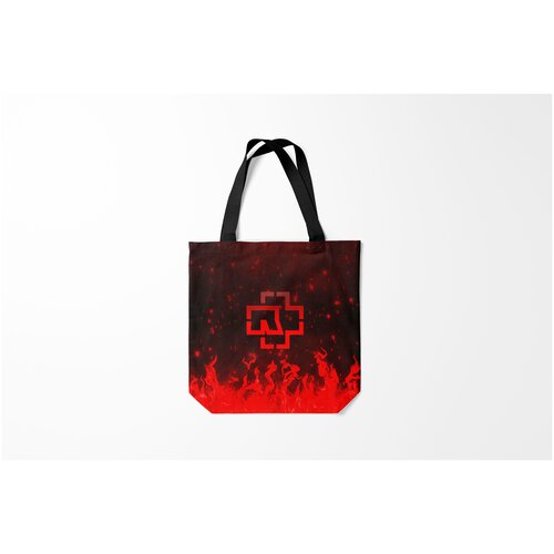 фото Сумка-шоппер / 40х40 см / рок / rammstein burnettie