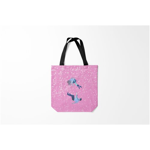 фото Сумка-шоппер / 40х40 см / аниме / форма голоса нисимия и ишида парят в воздухе burnettie